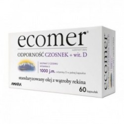 Ecomer Odporność | Czosnek + Witamina D | 60kapsułek