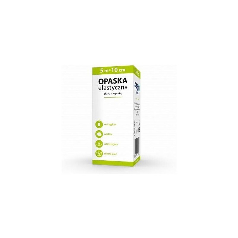 Paso | Opaska elastyczna tkana z zapinką | 1 sztuka | 5m x 10cm 