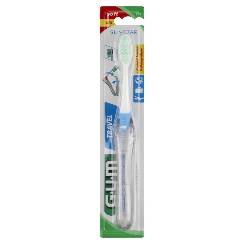 Sunstar GUM | Szczoteczka do zębów podróżna | 1 sztuka 
