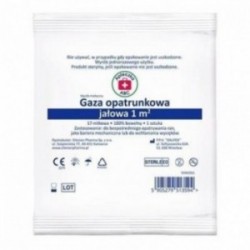 Apteczka ABC | Gaza opatrunkowa jałowa | 17 nitkowa | 1m2