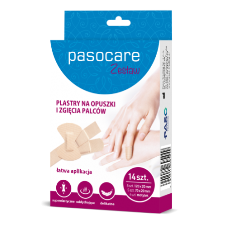 Pasocare | Plastry na opuszki i zgięcia palców | 14 sztuk