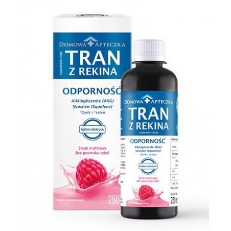  Domowa Apteczka | Tran z rekina o smaku malinowym | 250ml 