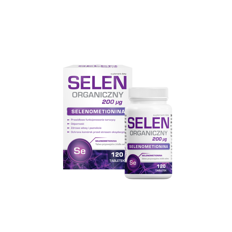 Selen organiczny 120 tabletek 
