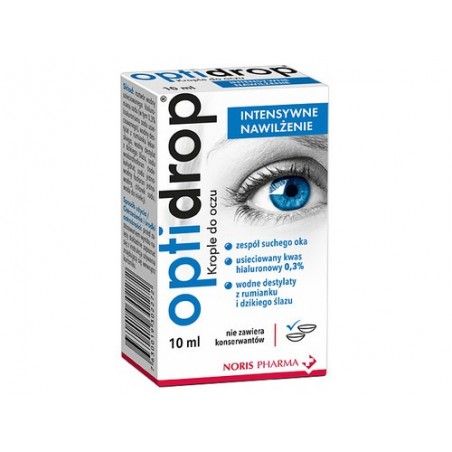  Optidrop | Krople do oczu | Intensywne Nawilżenie | 10 ml 
