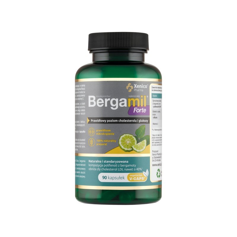 Bergamil Forte | Suplement diety | 90 kapsułek 