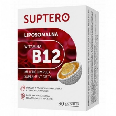  Suptero | Liposomalna Witamina B12 | 30 kapsułek 