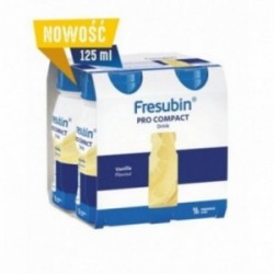 Fresubin Pro Compact Drink, Smak wanilia, 4x125 ml KRÓTKA DATA:2026.05.31