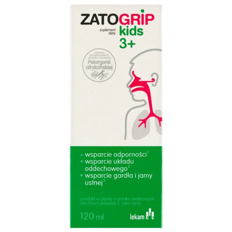 Zarogrip Kids 3+ | Suplement diety | Płyn | 120 ml 