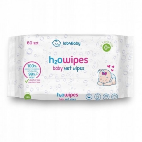  H2O Wipes | Chusteczki nawilżane | 60 sztuk 
