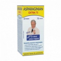 Uniphar | Asparginian Extra | Magnezu Potasu | 75 tabletek