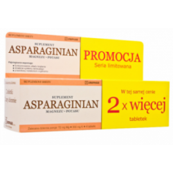 Asparaginian | 50 tabletek + 50 tabletek gratis