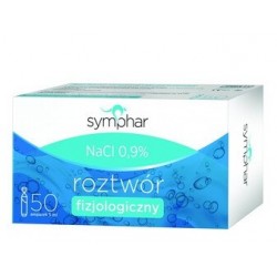 Symphar NaCl 0,9% | Roztwór fizjologiczny | 50 ampułek x 5ml