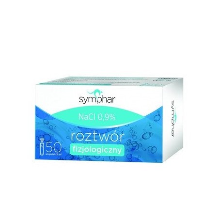  Symphar NaCl 0,9% | Roztwór fizjologiczny | 50 ampułek x 5ml 