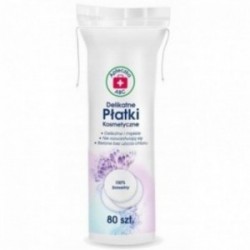 Apteczka ABC, Delikatne płatki kosmetyczne, 80 sztuk