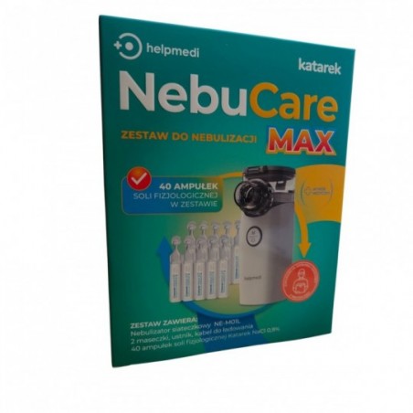  HelpMedi | Katarek NebuCare MAX | Zestaw do nebulizacji | 1 sztuka 