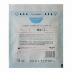 PASCOCARE MED, Plaster opatrunkowy jałowy, 10x10 cm, 1 sztuka