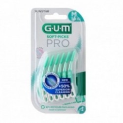 Sunstar GUM Soft-Picks PRO | Szczoteczki międzyzębowe | M - 30 sztuk