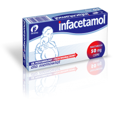 Farmina Infacetamol czopki 50 mg, 10 czopków