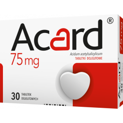 Acard 75 mg, 30 tabletek