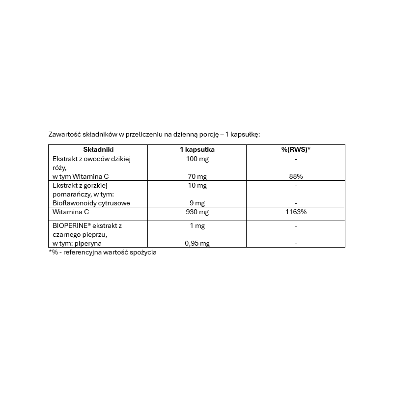Xenivit Bio | Witamina C 1000 | 30 kapsułek 