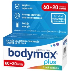 Bodymax Plus, 60 tabletek + 20 tabletek gratis