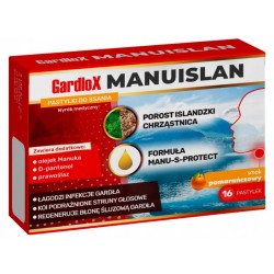 GardloX Manuislan o smaku pomarańczowym, 16 pastylek