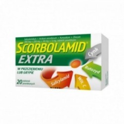 Scorbolamid Extra 300 mg + 200 mg + 50 mg + 5 mg, 20 tabletek