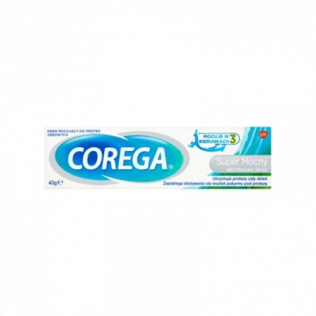 Corega Super mocny neutralny smak krem mocujący do protez 40 g