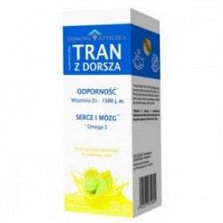 Tran z dorsza smak cytrynowo-limonkowy emulsja 250 ml