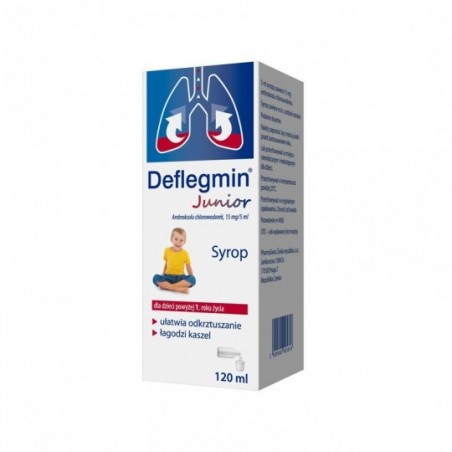 Deflegmin Junior syrop 15 mg/5 ml, 120 ml