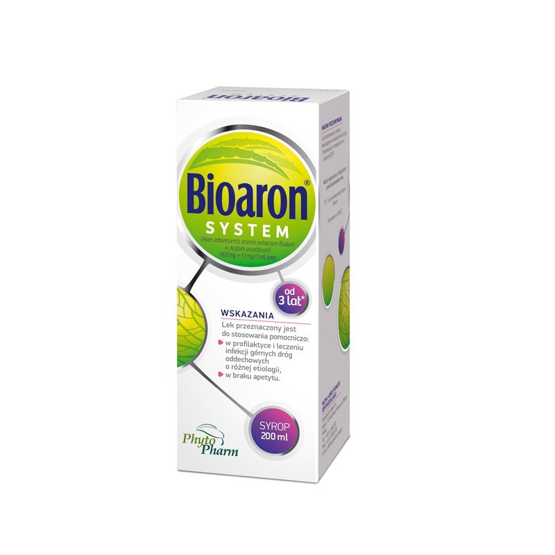 Bioaron System syrop (1,92 g+ 1,17 g + 0,051 g)/5 ml, 200 ml 