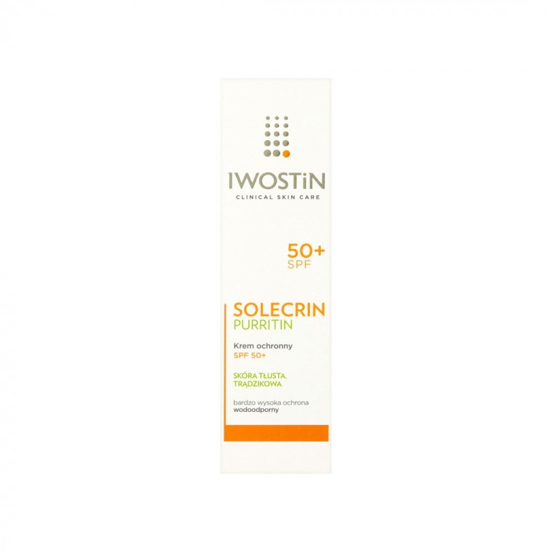 Iwostin Solecrin Puritin krem ochronny SPF 50+, 50 ml 