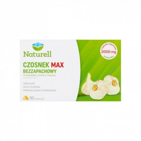  Naturell Czosnek Max bezzapachowy 90 kapsułek 