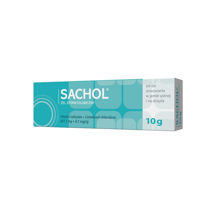 Sachol żel do stosowania w jamie ustnej (87,1 mg + 0,1 mg)/g, 10 g 