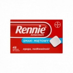 Rennie Antacidum 680 mg + 80 mg, 48 tabletek do ssania
