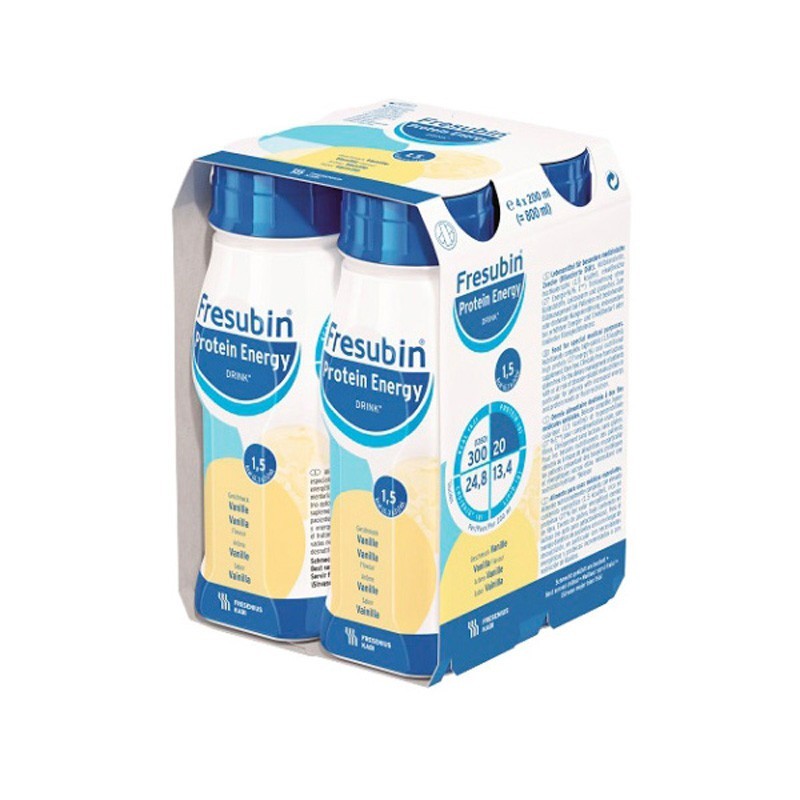 Fresubin Protein energy drink o smaku waniliowym 4 butelki po 200 ml płynu doustnego 