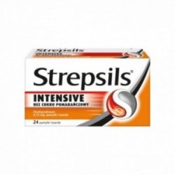 Strepsils Intensive bez cukru o smaku pomarańczowym 8,75 mg, 24 pastylki