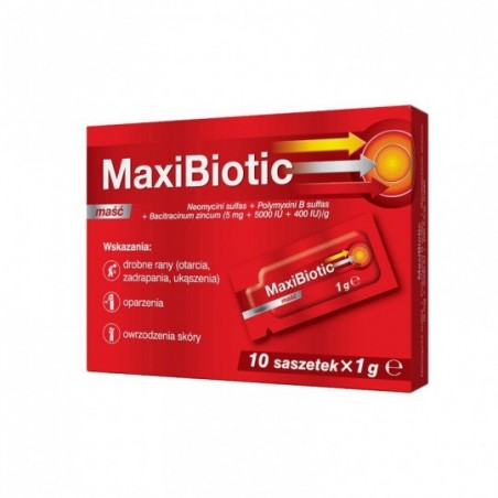  Maxibiotic maść 10 saszetek po 1 g 