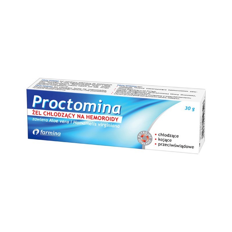 Proctomina żel chłodzący na hemoroidy 30g 