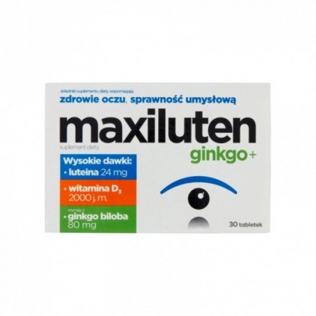  Maxiluten Ginkgo+, 30 tabletek 