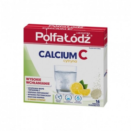  Calcium C cytryna 16 tabletek musujących 