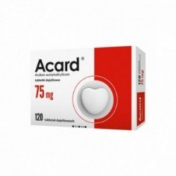 Acard 75 mg, 120 tabletek dojelitowych