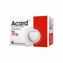 Acard 75 mg, 60 tabletek dojelitowych