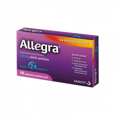  Allegra 120 mg, 10 tabletek 