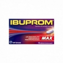 Ibuprom Max 400 mg, 12 tabletek