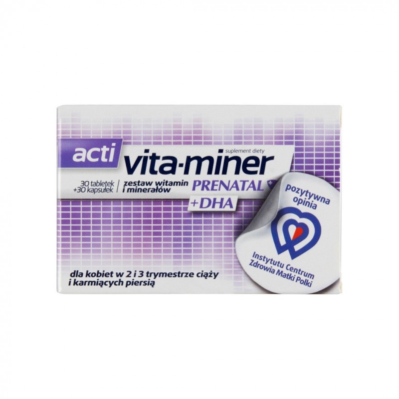 Acti Vita-Miner Prenatal+DHA 30 tabletek + 60 kapsułek 