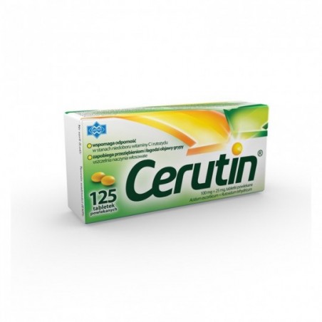  Cerutin 100 mg + 25 mg, 125 tabletek 