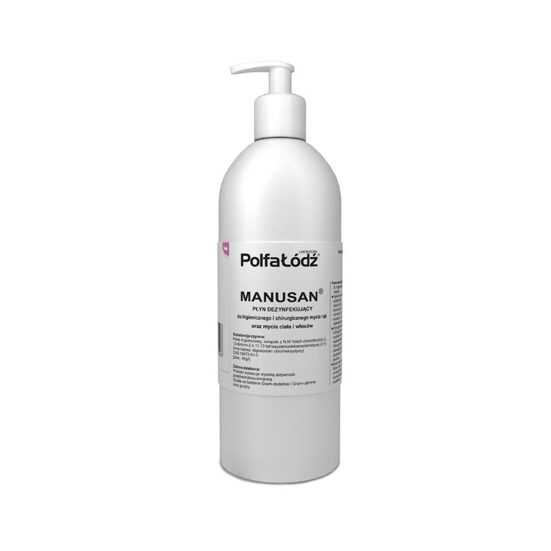 Manusan płyn do stosowania na skórę 500 ml z pompką 