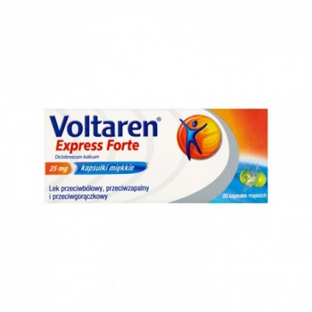  Voltaren Express Forte 25 mg, 20 kapsułek 