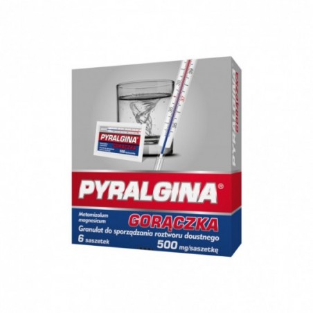  Pyralgina Gorączka 500 mg/saszetka, 6 saszetek 